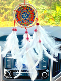 Multi colour Om Car Hanging