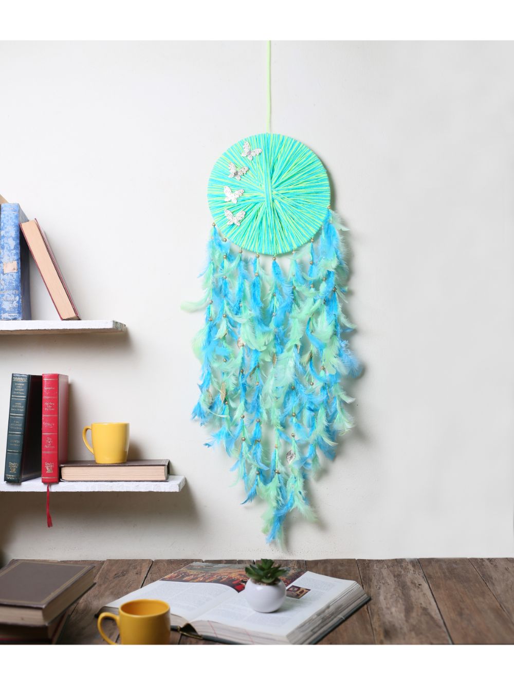 Neon Butterfly Large Dream Catcher