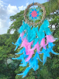 Pastel Magic Wreath Dream Catcher with Pretty Lights