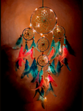 Large Pastel 4 Tier Dream Catcher with Pretty Lights