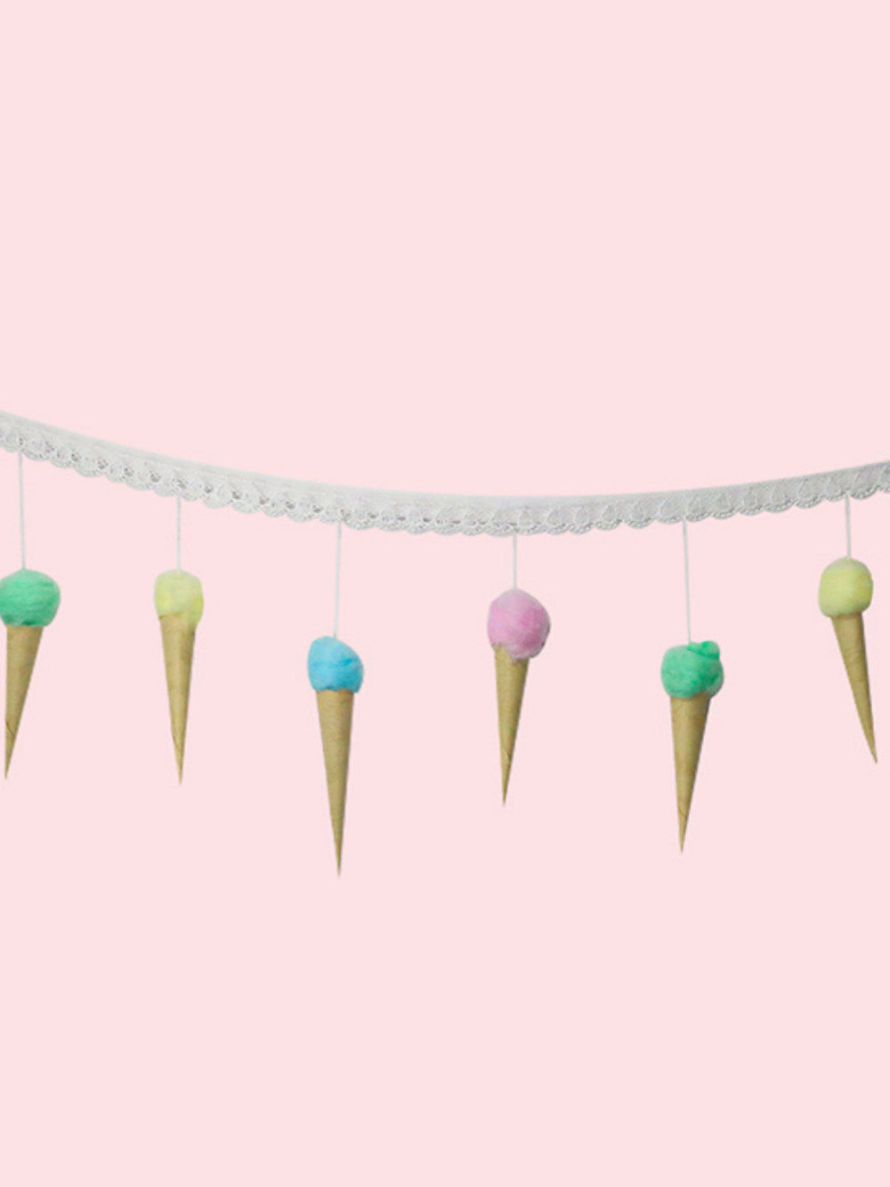 Ice Cream Bunting for Kids Cot