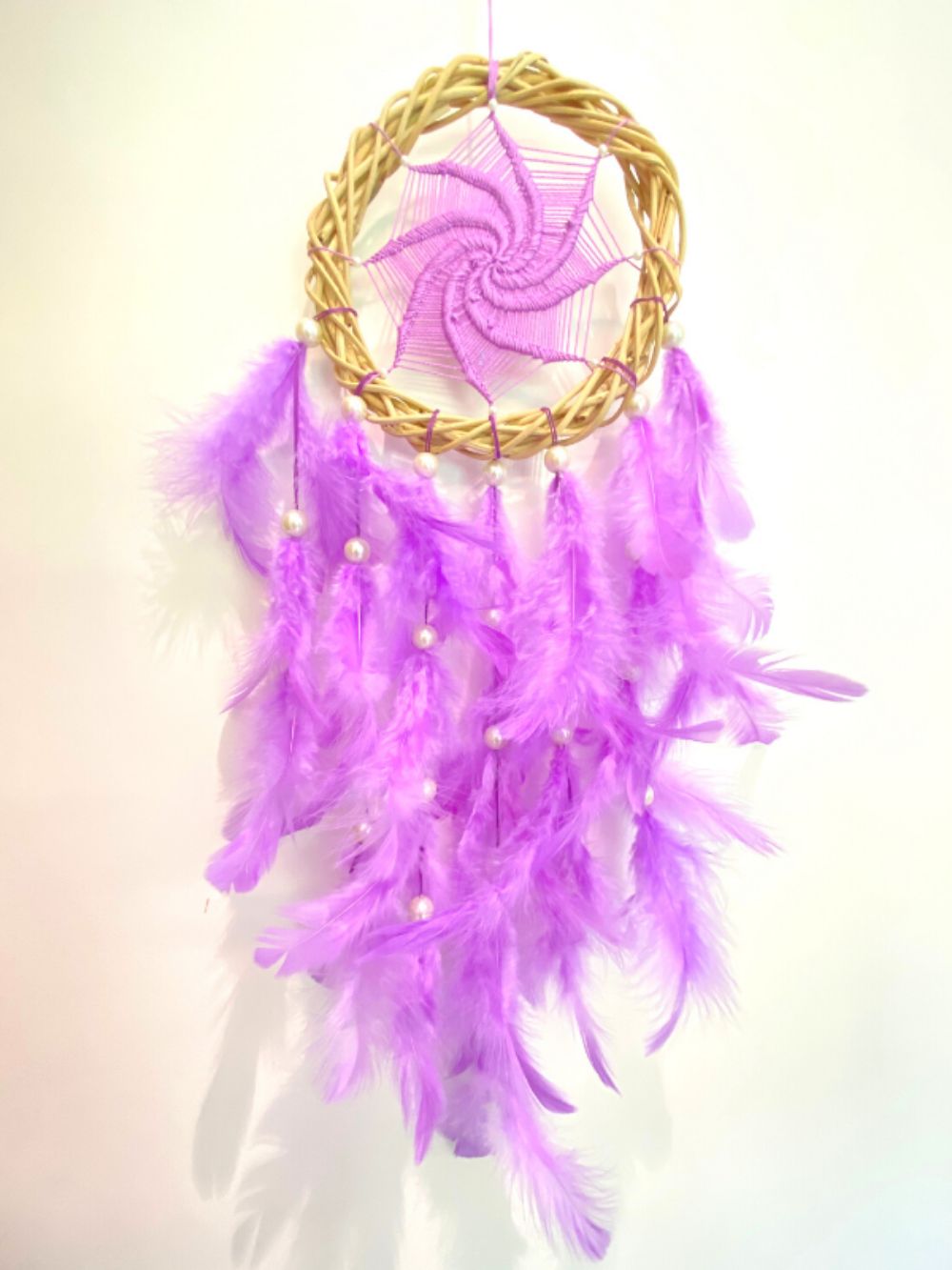 Purple Magic Wreath Dream Catcher with Pretty Lights