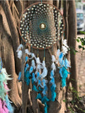 Wooden Pearls with Buddha Dream Catcher
