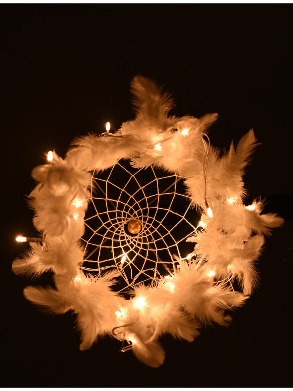 Classic White Light  Dream Catcher  - with Lights