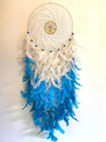 Serenity White and Blue Wall Large Dream Catcher
