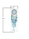 Large Blue Healing Tree Dream Catcher with Pretty Lights